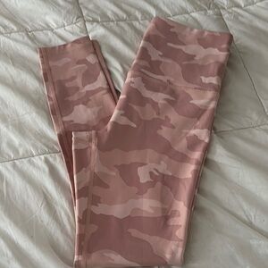 Athleta Pink Camouflage Leggings size XS